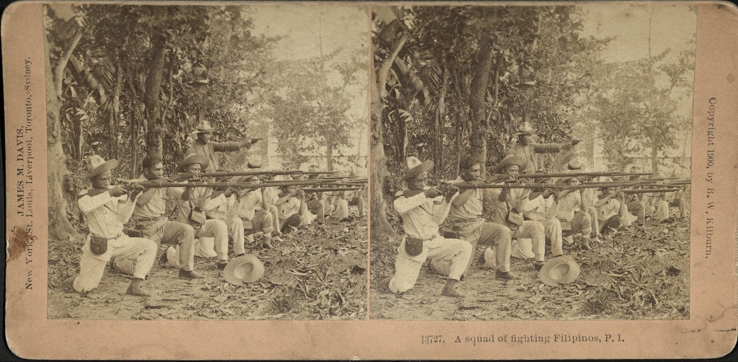 A squad of fighting Filipinos, P. I.